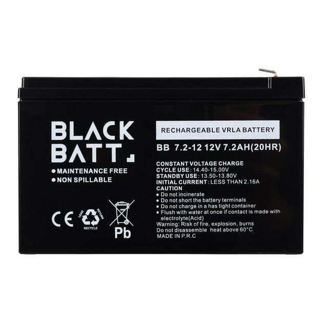 Аккумуляторная батарея Blackbatt 12V 7.2AH AGM