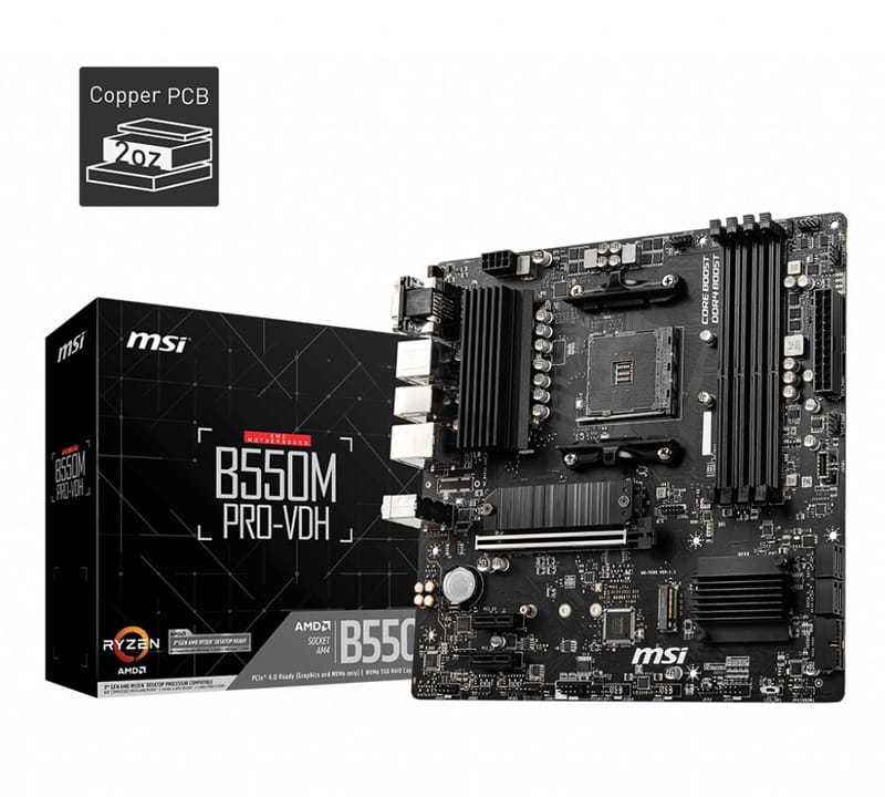 Материнская плата MSI B550M PRO-VDH Socket AM4