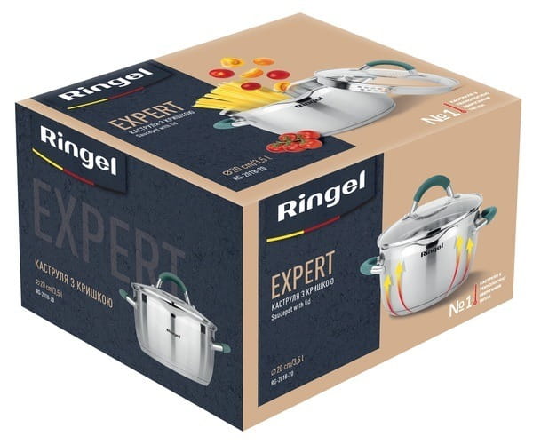 Кастрюля Ringel Expert 20 см 3.5 л (RG 2018-20)
