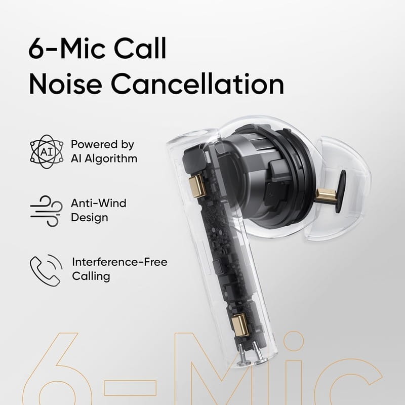 Bluetooth-гарнитура Realme Buds Air 6 Silver_EU