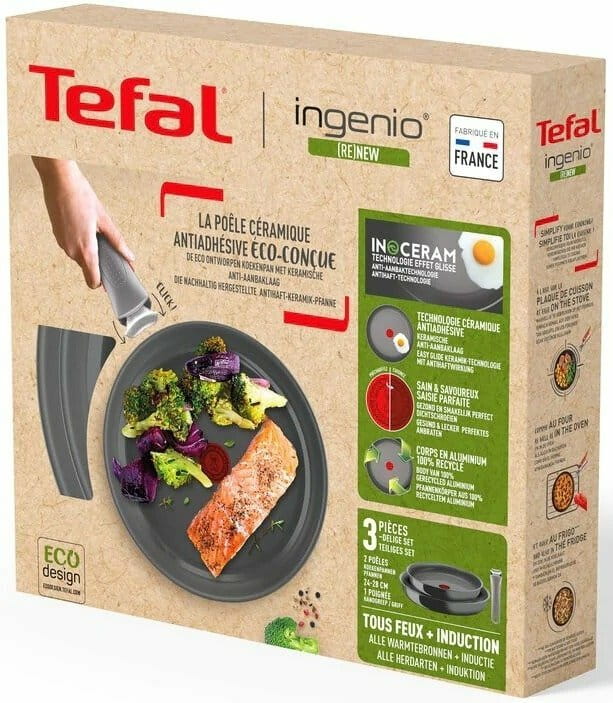 Набор посуды Tefal Ingenio Renew 3 предмета (L2609502)
