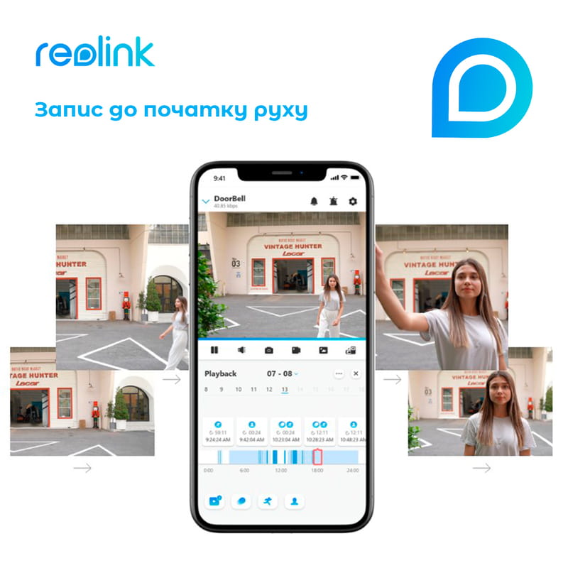 Видеозвонок Reolink D340W (Video Doorbell WiFi)