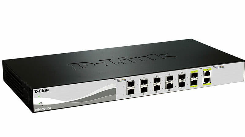 Комутатор D-Link DXS-1210-12SC (10x10G SFP+, 2x10GBaseT/10G SFP+, L3)