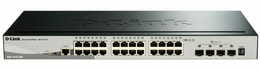 Комутатор D-Link DGS-1510-28X (24x1GE, 4xSFP+, стекований, SmartPro)