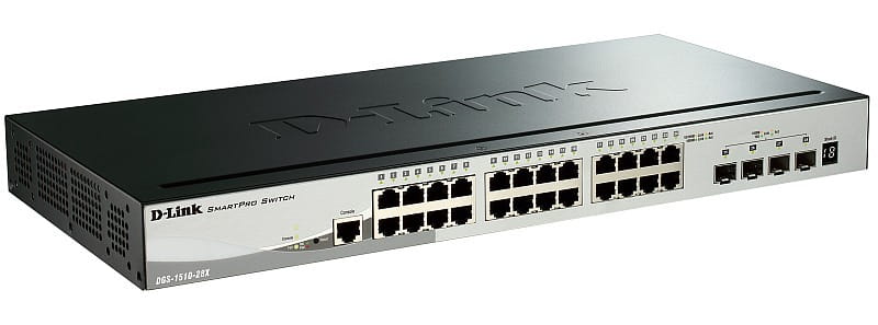 Комутатор D-Link DGS-1510-28X (24x1GE, 4xSFP+, стекируемый, SmartPro)