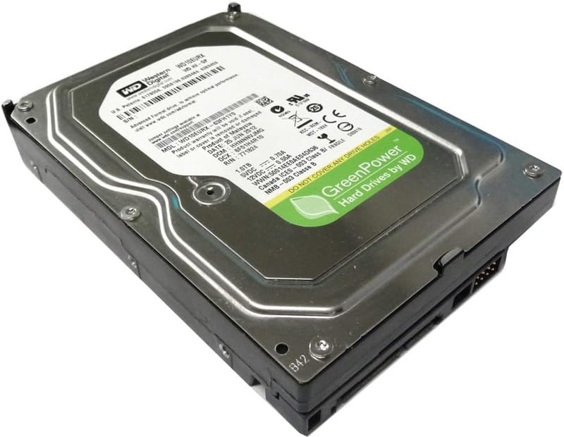 Накопитель HDD SATA 1.0TB WD AV-GP 64MB (WD10EURX) Refurbished