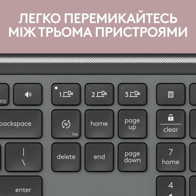 Клавиатура беспроводная Logitech Signature Slim K950 US Graphite USB (920-012465)