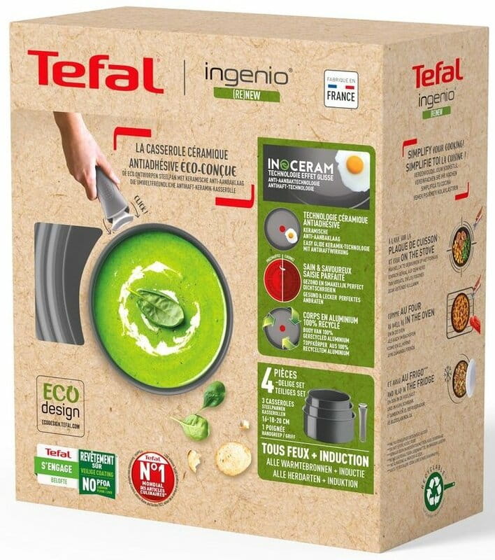 Набір посуду Tefal Ingenio Renew 4 предмети (L2609402)