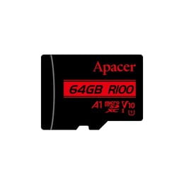 Карта памяти MicroSDHC  64GB UHS-I Class 10 Apacer (AP64GMCSX10UB-RA)