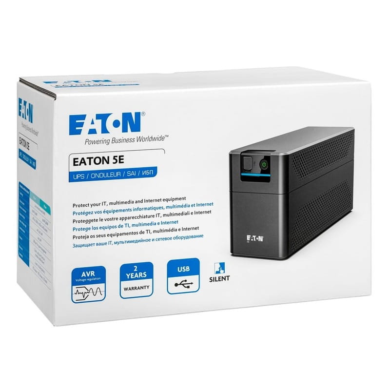 ИБП Eaton 5E G2, 700VA/360W, USB, 2xSchuko пластик (5E700UD)