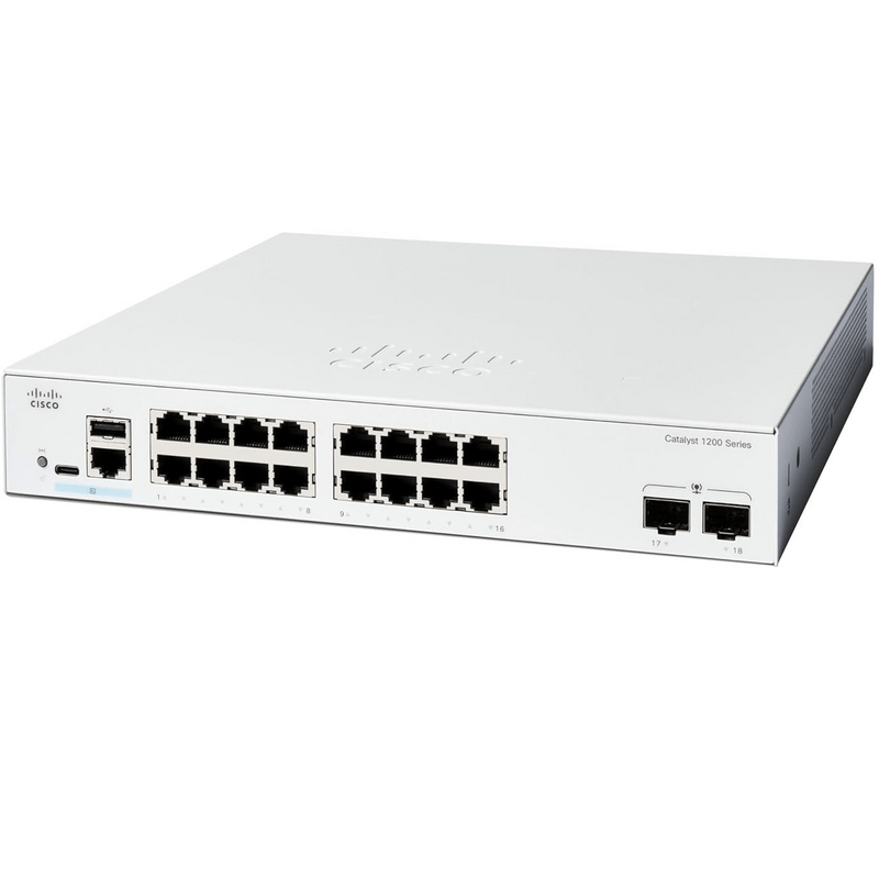 Коммутатор Cisco Catalyst C1200-16T-2G (16хGE, 2xGE SFP, USB, управляемый)