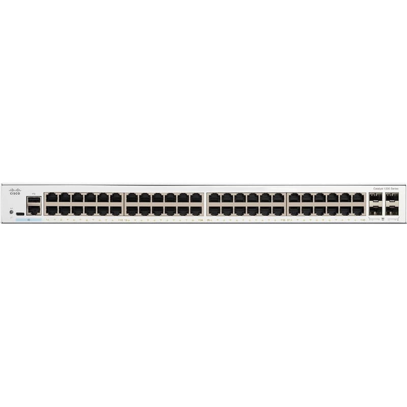 Коммутатор Cisco Catalyst C1200-48T-4G (48хGE, 4xGE SFP, USB, управляемый)