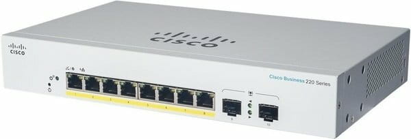 Коммутатор Cisco Business CBS220-8T-E-2G-EU (8xGE, 2xSFP, Smart)