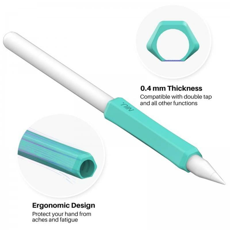 Чехол Goojodoq Capture для стилуса Apple Pencil 3 2 1 Gen 3шт White/Blue/Black (1005004066236161WBB)