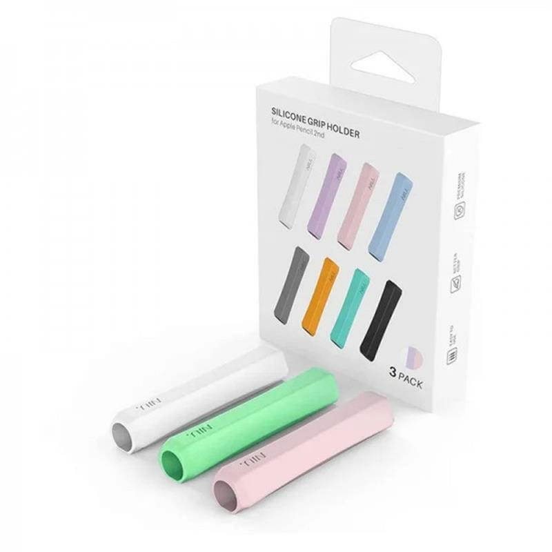 Чехол Goojodoq Capture для стилуса Apple Pencil 3 2 1 Gen 3шт White/Pink/Green (1005004066236161WPG)