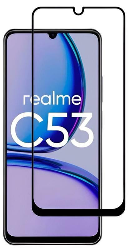 Защитное стекло BeCover для Realme C53 Black (710105)