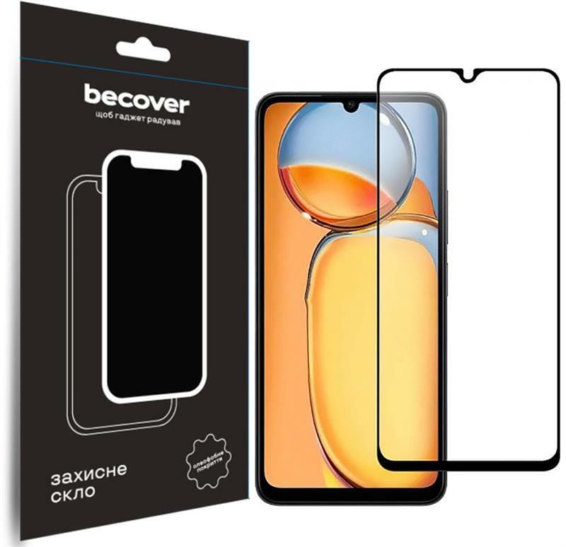 Защитное стекло BeCover для Xiaomi Redmi 13C/Poco C65 Black (710491)