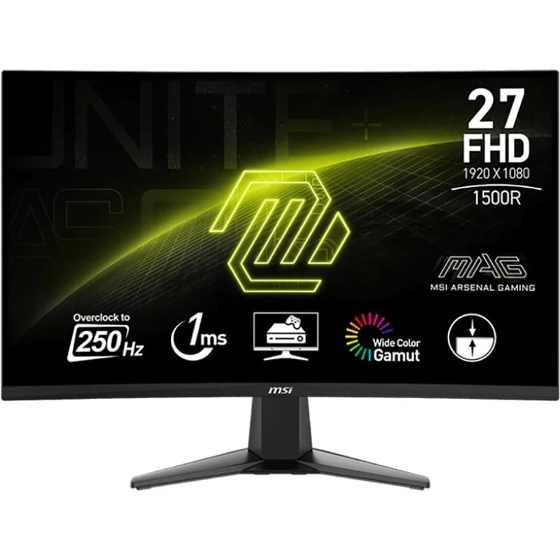 Монитор MSI 27" MAG 27C6X VA Black Curved 250Hz