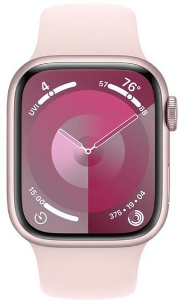 Смарт-часы Apple Watch Series 9 GPS 45mm Pink Aluminium Case with Light Pink Sport Band - M/L (MR9H3)_EU