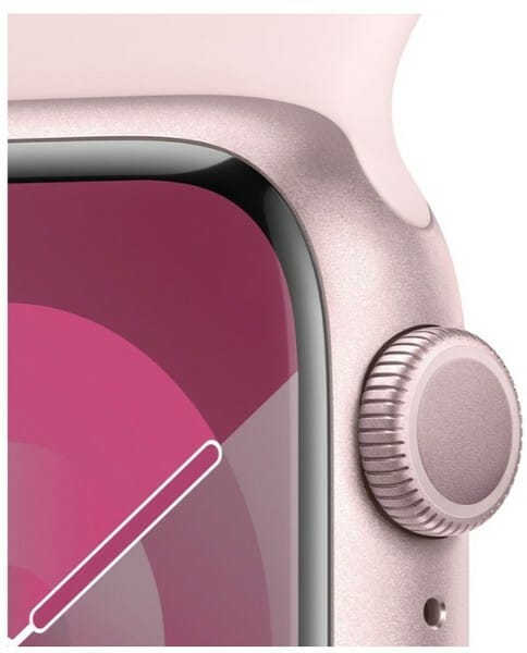 Смарт-часы Apple Watch Series 9 GPS 45mm Pink Aluminium Case with Light Pink Sport Band - M/L (MR9H3)_EU