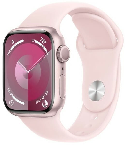 Смарт-годинник Apple Watch Series 9 GPS 45mm Pink Aluminium Case with Light Pink Sport Band - M/L (MR9H3)_EU