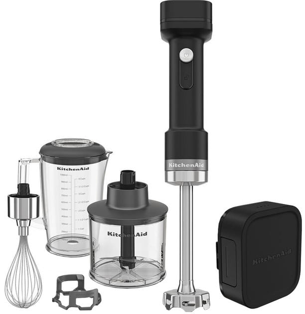 Блендер погружной беспроводной KitchenAid Go 5KHBRV75BM Black