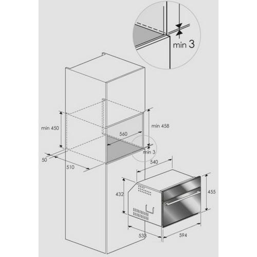 Встраиваемая микроволновая печь Fulgor Milano LCMO4511TCWH