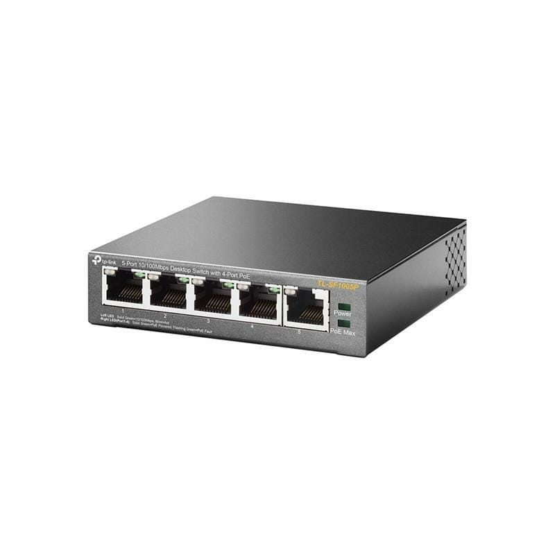 Коммутатор TP-Link TL-SF1005P (1хFE, 4xFe PoE, max 53W)