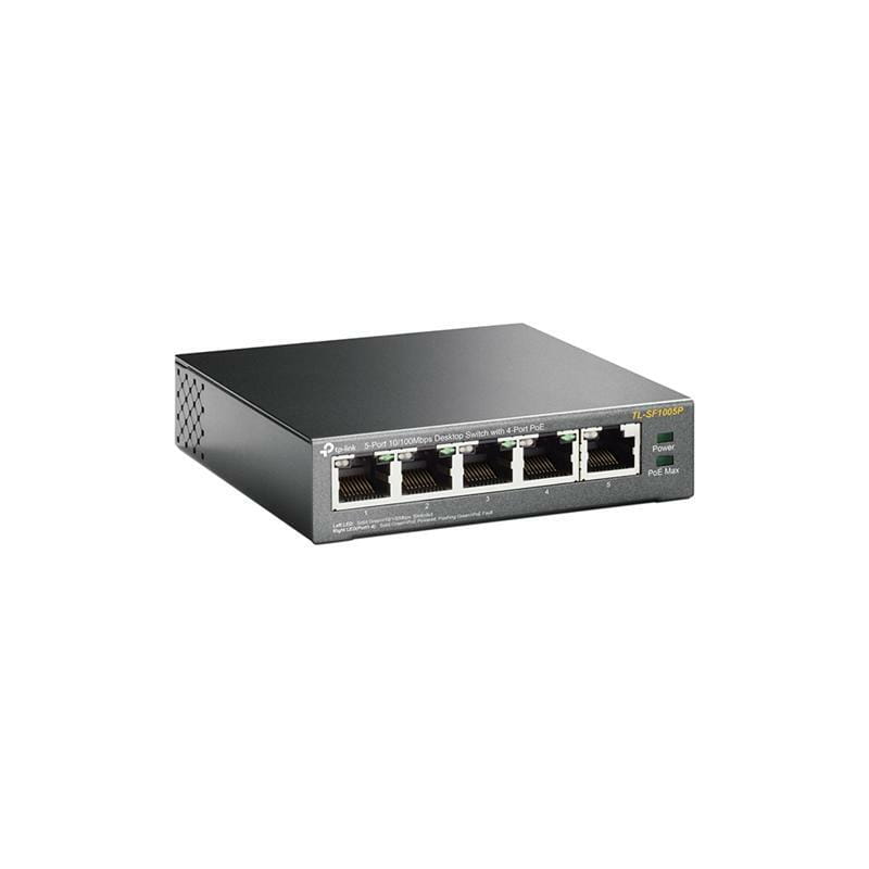 Коммутатор TP-Link TL-SF1005P (1хFE, 4xFe PoE, max 53W)