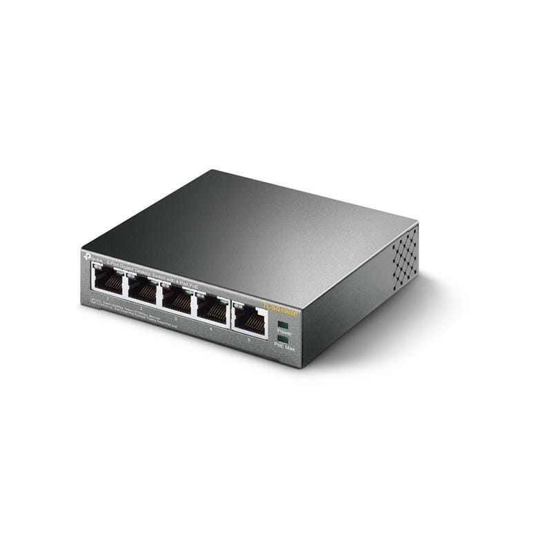 Коммутатор TP-Link TL-SG1005P (1хGE, 4xGE PoE, max 53W)