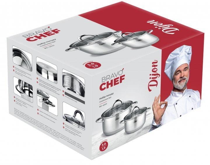 Набор посуды Bravo Chef 4 предмета (BC-6001)