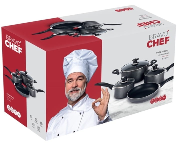 Набор посуды Bravo Chef 7 предметов (BC-6100)