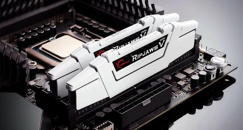 Модуль памяти DDR4 2x16GB/3600 G.Skill Ripjaws V White (F4-3600C18D-32GVW)