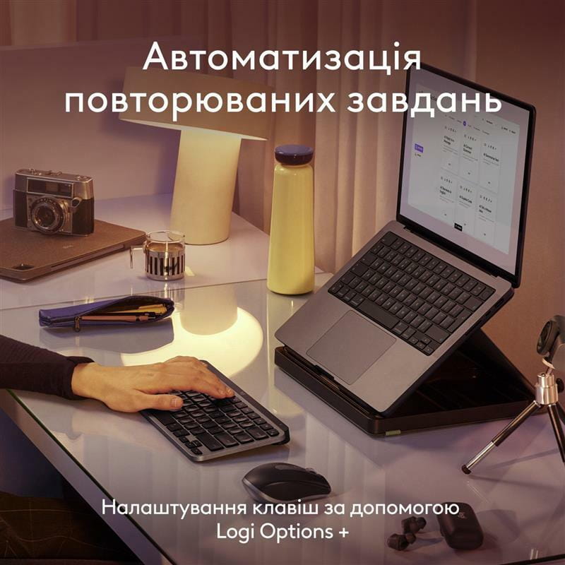 Клавиатура беспроводная Logitech MX Keys Mini for Mac Minimalist Wireless Illuminated Space Gray (920-012652)