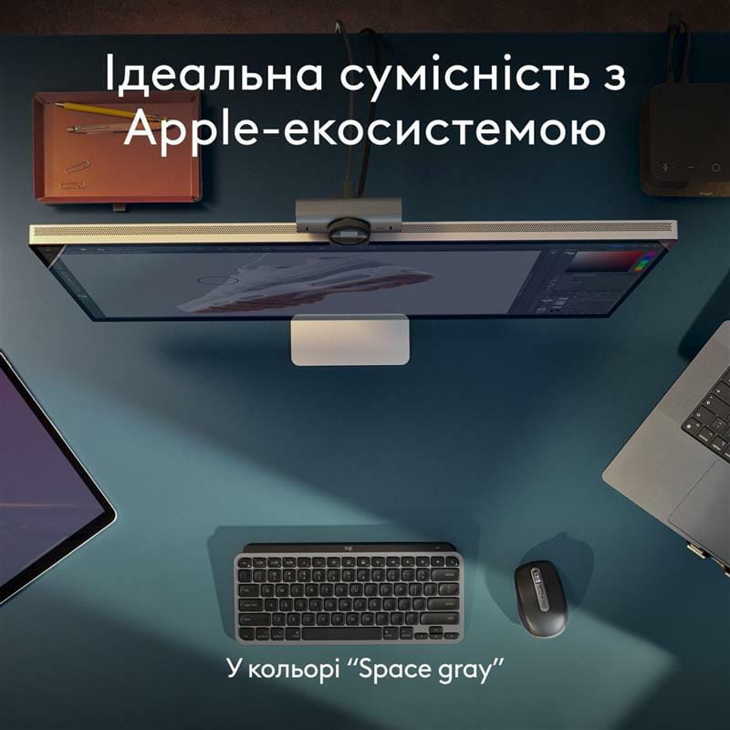 Клавиатура беспроводная Logitech MX Keys Mini for Mac Minimalist Wireless Illuminated Space Gray (920-012652)