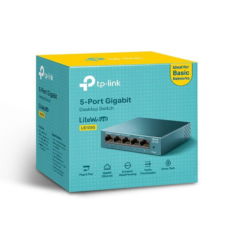 Коммутатор TP-Link LS105G (5хGE, металл)