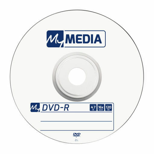 Диски DVD-R MyMedia (69200) 4.7GB, 16x, Matt Silver Wrap, 50шт