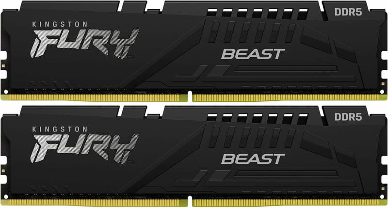 Модуль пам`яті DDR5 2x8GB/6000 Kingston Fury Beast Black (KF560C30BBEK2-16)