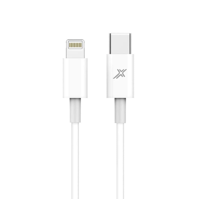 Кабель Grand-X Lightning - USB Type-C 12W, 1м, White (CL-03W)