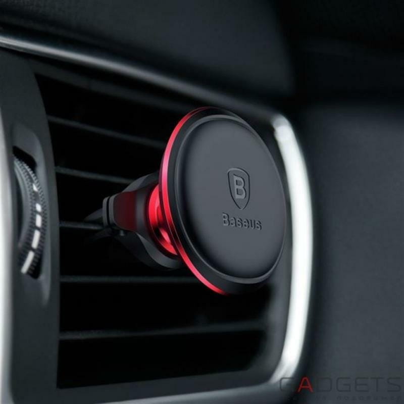 Держатель автомобильный Baseus Magnetic Air Vent Red (SUGX-A09)