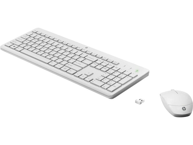 Комплект (клавіатура, мишка) бездротовий НР 230 WL White (3L1F0AA)