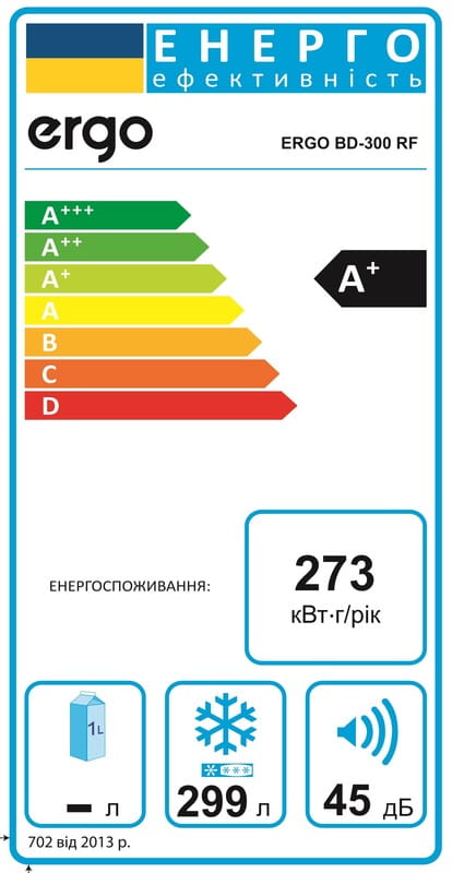 Морозильный ларь Ergo BD-300 RF