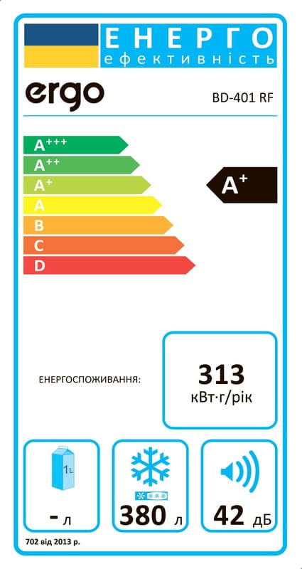 Морозильна скриня Ergo BD-401 RF