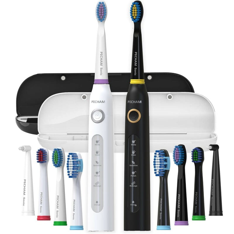 Набор зубных щеток Pecham Black and White Travel Set PC-084 (0290119010100)