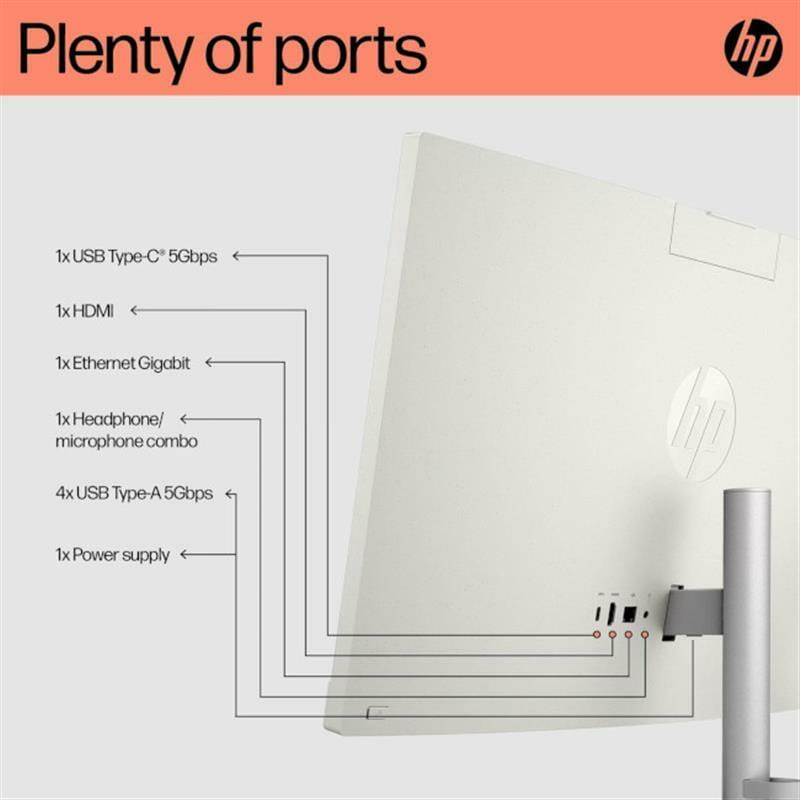 Моноблок HP 24-cr0001ua (95Z23EA) Shell White