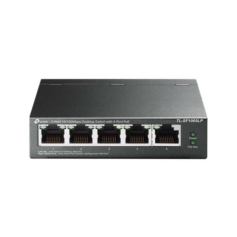 Коммутатор TP-Link TL-SF1005LP (1хFE, 4xFE PoE+, max PoE 41W)