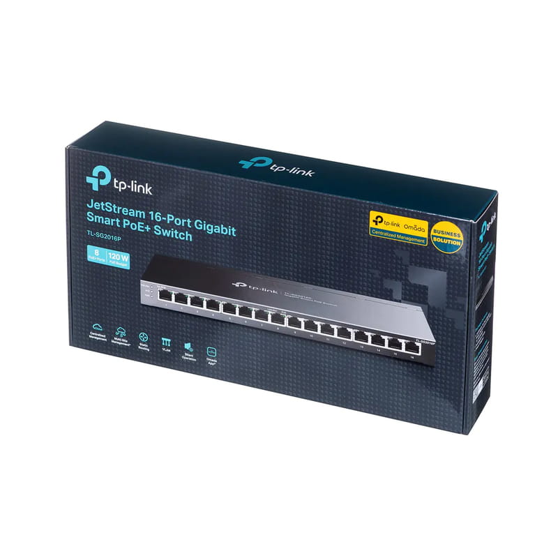 Комутатор TP-Link TL-SG2016P