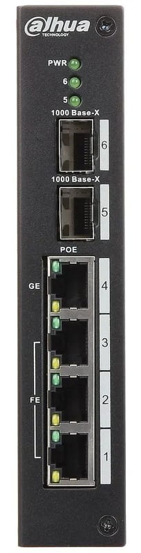POE комутатор Dahua DH-PFS4206-4P-96