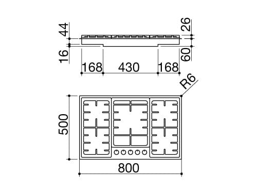 Варильна поверхня Barazza 1POF80