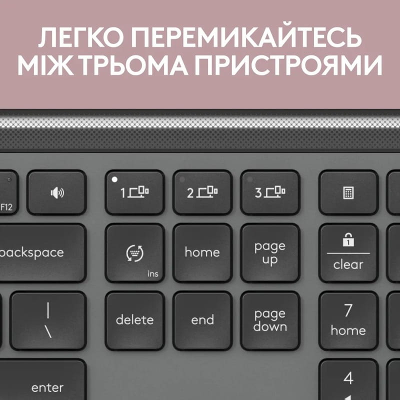 Комплект (клавиатура, мышь) беспроводной Logitech Signature Slim Combo MK950 Graphite (920-012490)